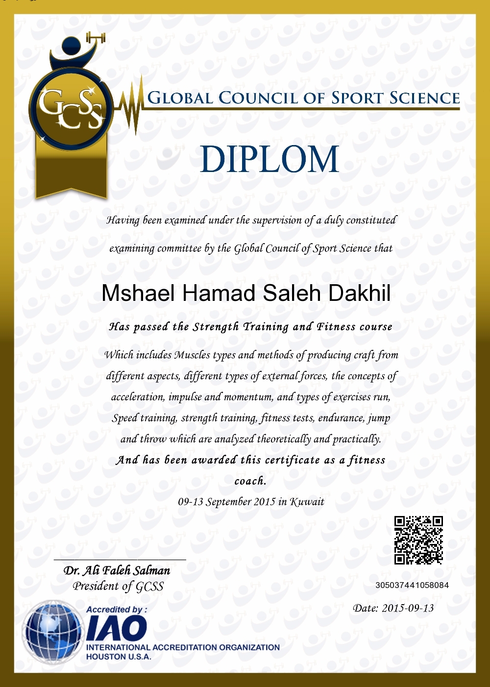 Mshael Hamad Saleh Dakhil   